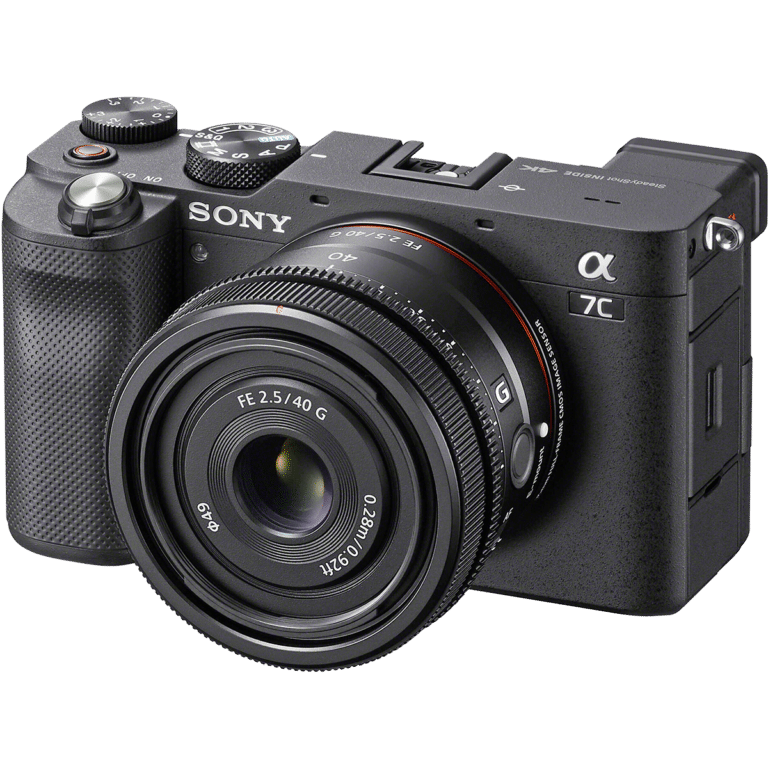 Sony FE 40mm f/2.5 G - на камере A7c PNG
