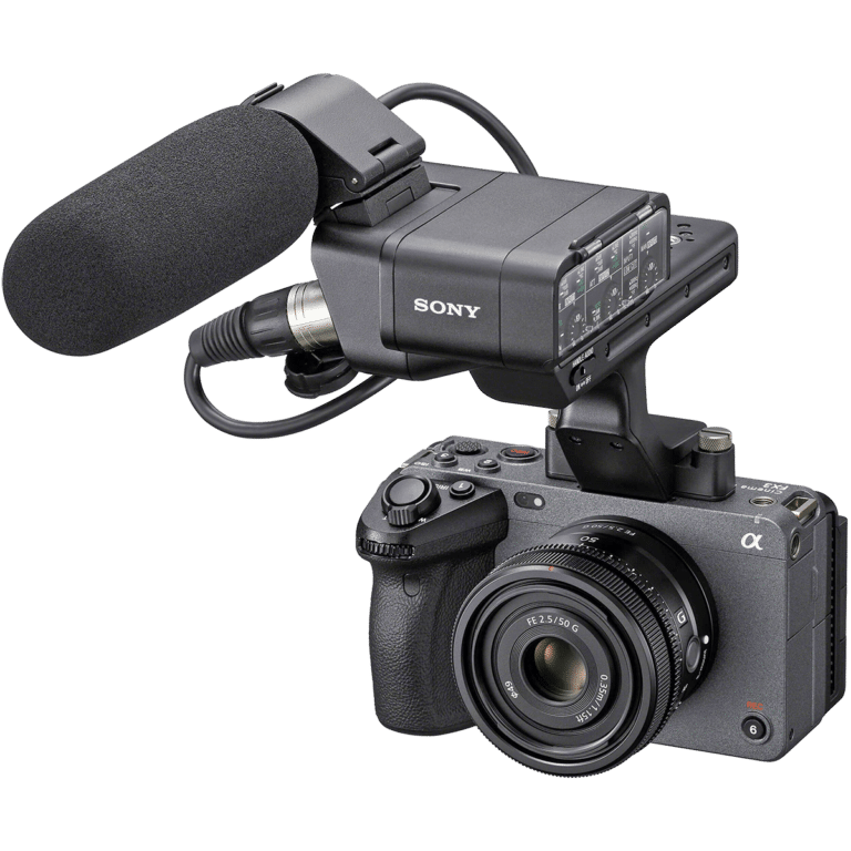 Объектив Sony FE 50mm f/2.5 G - на камере Sony FX3 PNG