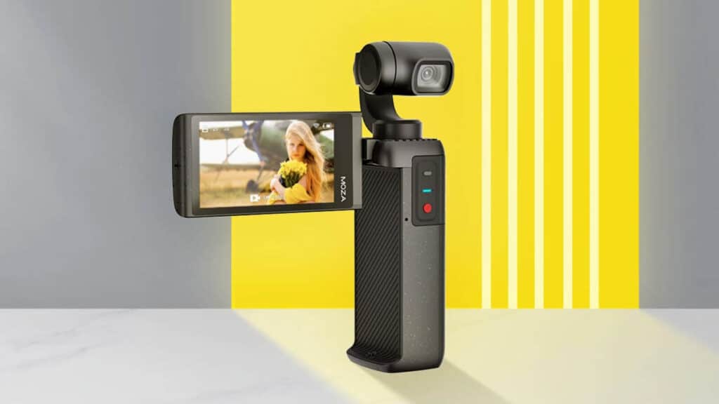 Стабилизированная экшн-камера Moin Camera от Gudsen Moza - с открытым экраном