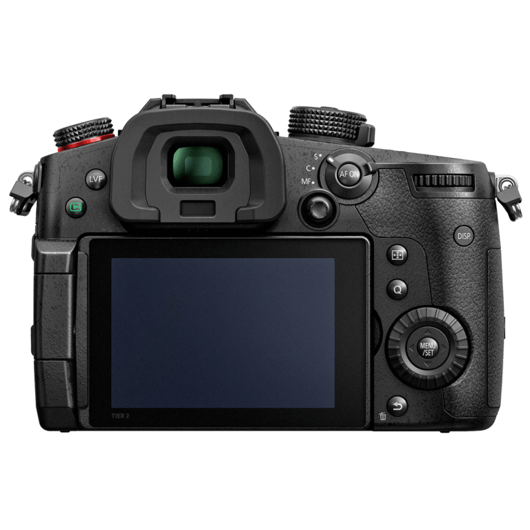 Беззеркальная камера Panasonic Lumix GH5 II - вид сзади PNG