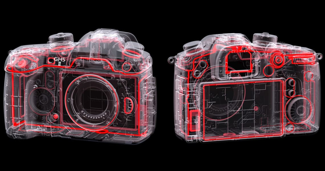Беззеркальная камера Panasonic Lumix GH5 II - схема уплотнителей