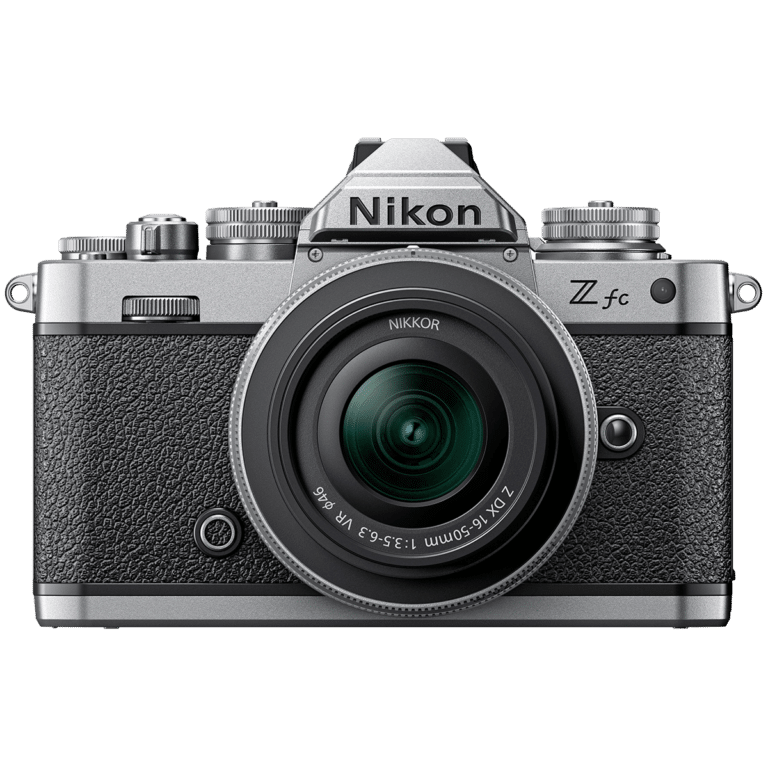Беззеркальный фотоаппарат Nikon Z fc - вид спереди PNG