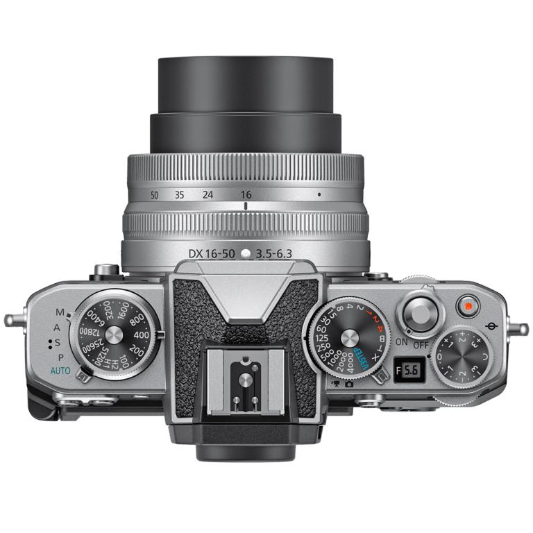 Беззеркальный фотоаппарат Nikon Z fc – вид сверху PNG