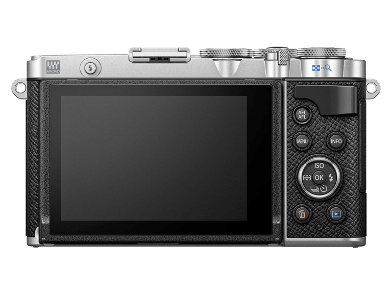 Беззеркальная камера Olympus PEN E-P7 - вид сзади PNG