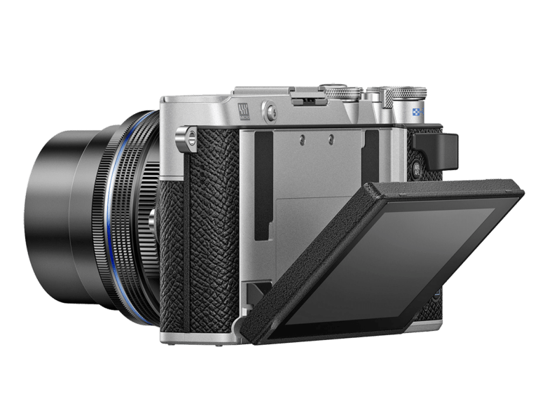 Беззеркальная камера Olympus PEN E-P7 - вид слева PNG