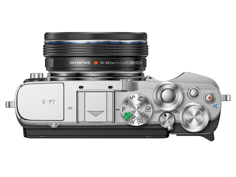 Беззеркальная камера Olympus PEN E-P7 – вид сверху PNG