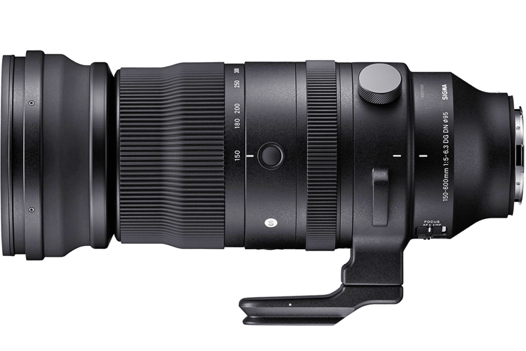 Объектив Sigma 150-600mm f/5-6.3 DG DN OS Sports – на коротком конце PNG
