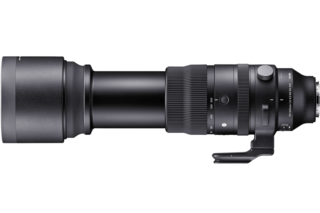 Объектив Sigma 150-600mm f/5-6.3 DG DN OS Sports – с выдвинутым хоботом PNG