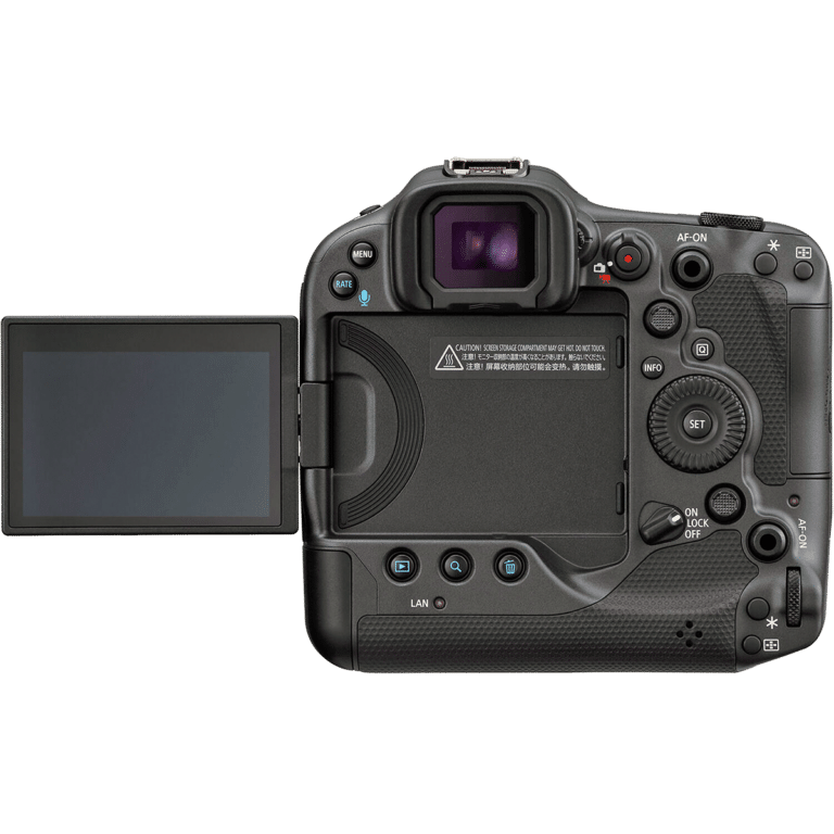 Беззеркальная камера Canon EOS R3 - вид сзади PNG