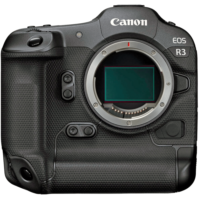 Беззеркальная камера Canon EOS R3 - вид спереди PNG