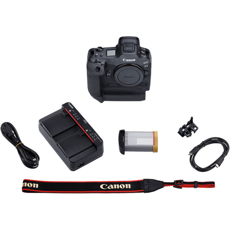 Беззеркальная камера Canon EOS R3 - комплект поставки PNG