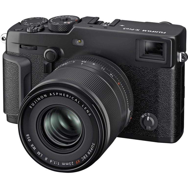Объектив Fujinon XF 23mm f/1.4 R LM WR - на камере X-Pro 3 PNG
