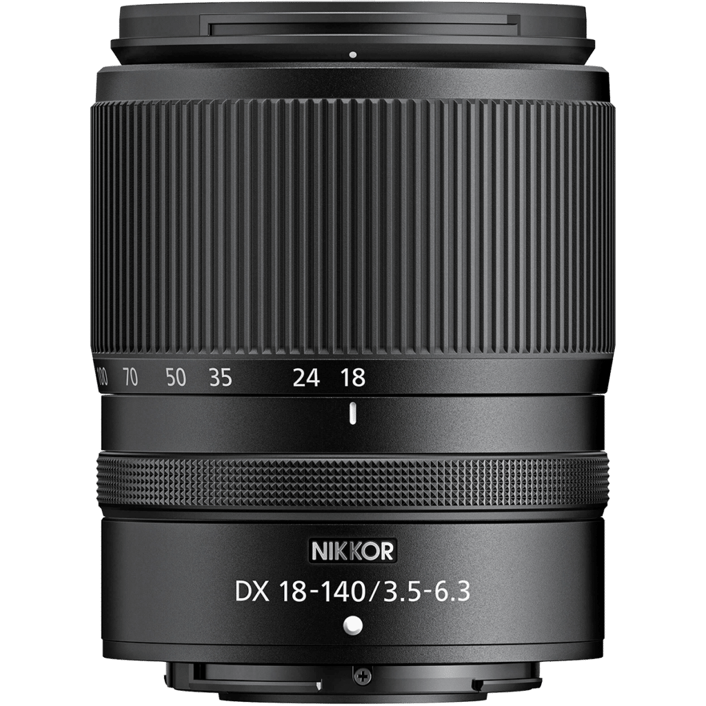 Объектив Nikkor Z DX 18-140mm f/3.5-6.3 VR - вид сбоку PNG