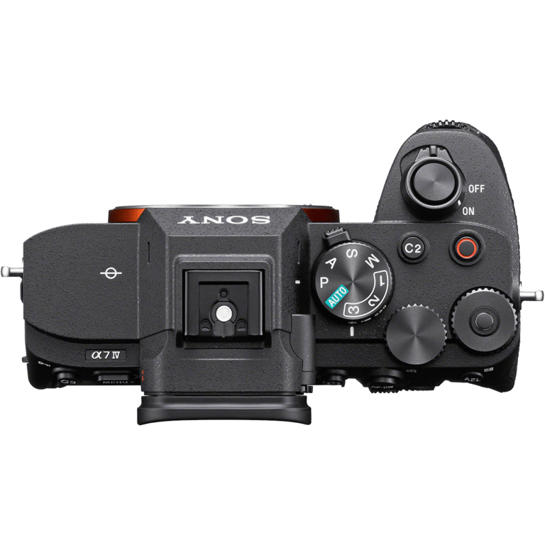Фотоаппарат Sony Alpha a7 IV – вид сверху PNG