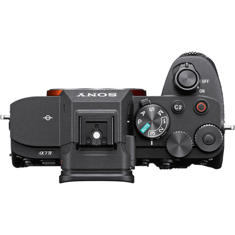Фотоаппарат Sony Alpha a7 IV - вид сверху PNG