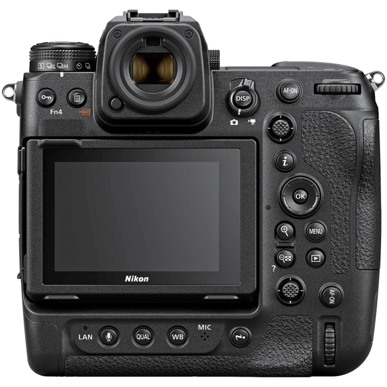 Фотокамера Nikon Z 9 - вид сзади PNG