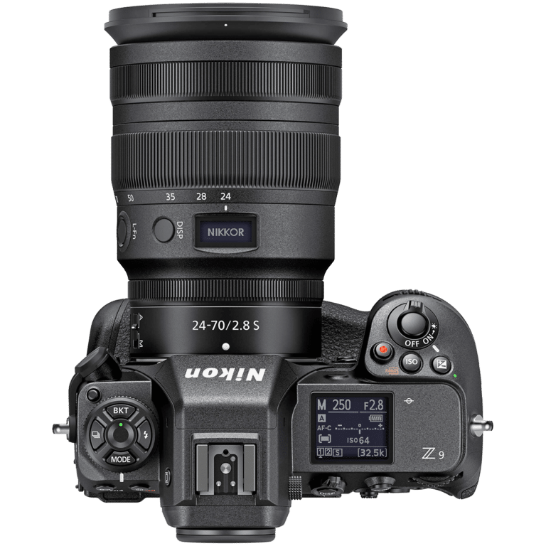 Фотокамера Nikon Z 9 - вид сверху PNG