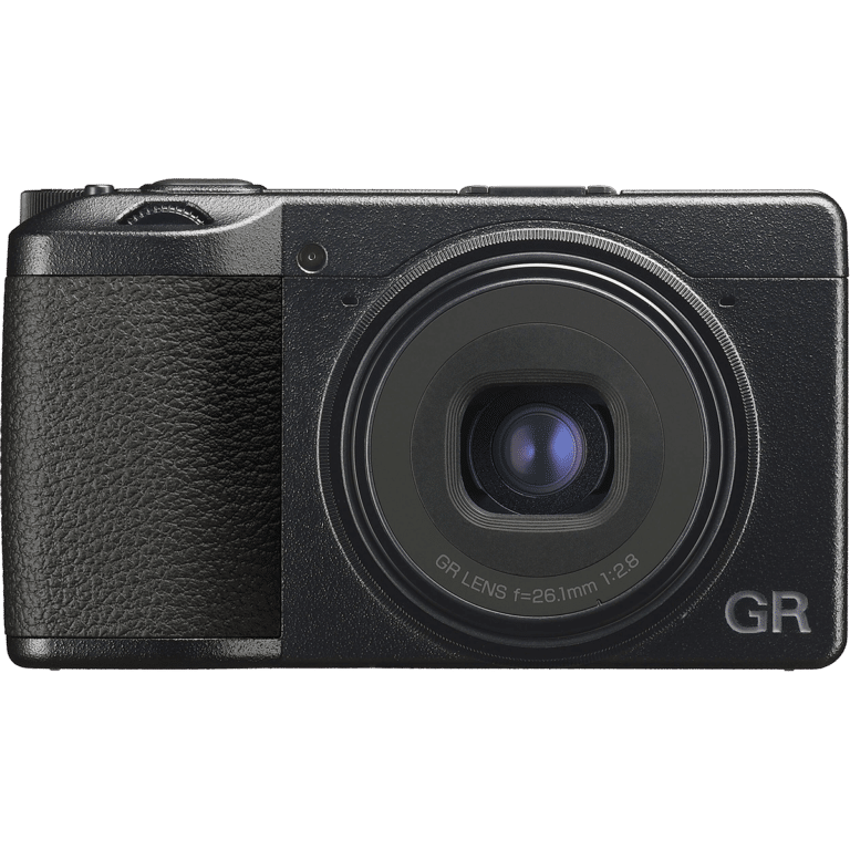 Фотоаппарат Ricoh GR IIIx - вид спереди PNG