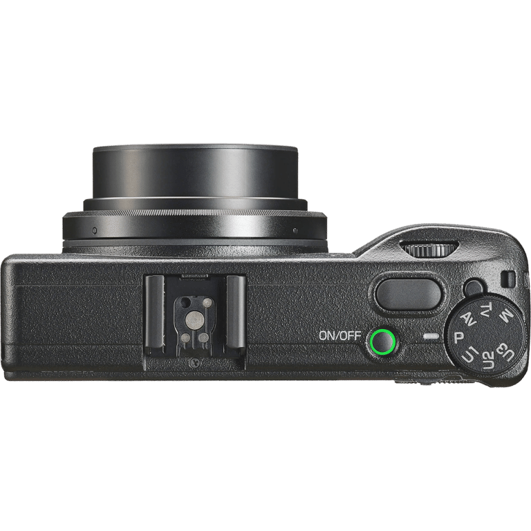 Фотоаппарат Ricoh GR IIIx – вид сверху PNG
