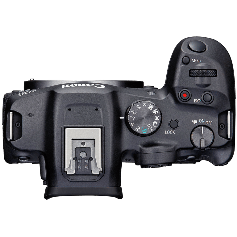 Фотокамера Canon EOS R7 - вид сверху PNG