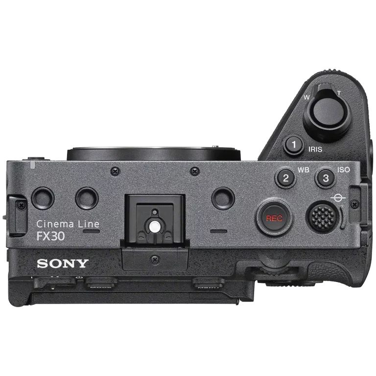 Кинокамера Sony FX-30 – вид сверху