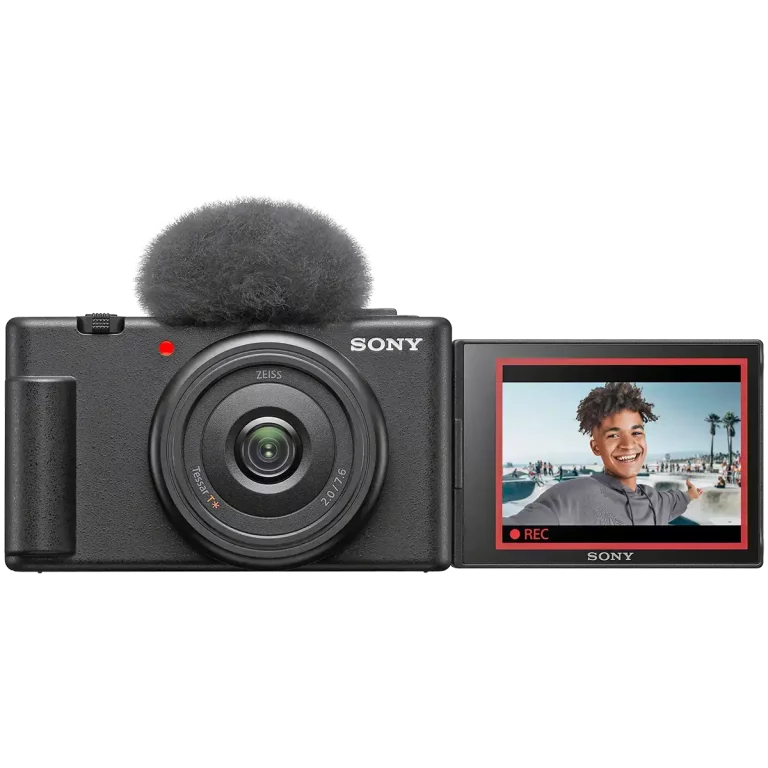 Камера для влогов Sony ZV-1F - вид спереди