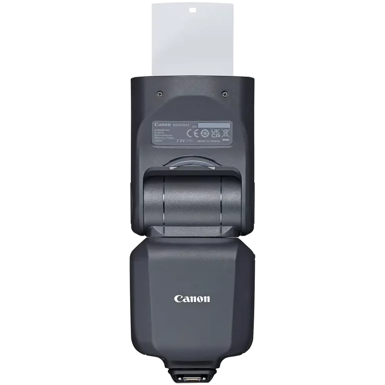 Фотовспышка Canon EL-5 - вид сзади на камере