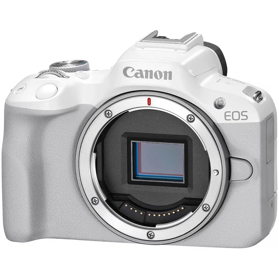 Беззеркальная APS-C камера Canon EOS R50 - в корпусе белого цвета