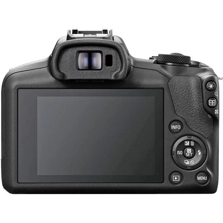 Беззеркальная фотокамера Canon EOS R100 - вид сзади