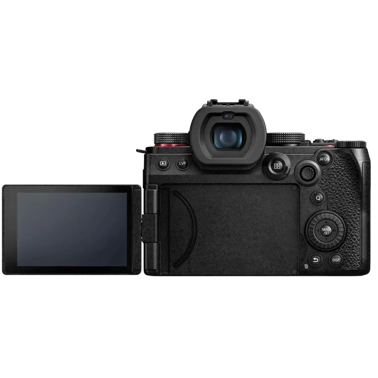 Фотокамера Panasonic Lumix G9 II - вид сзади - открытый экран