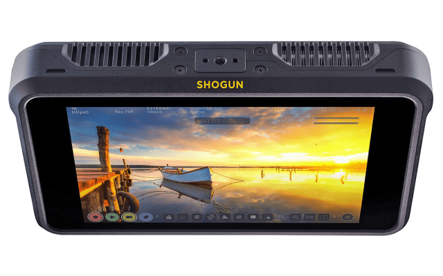 Видеорекордер-монитор Atomos Shogun 7 — вид сверху Видеорекордер-монитор Atomos Shogun 7 - вид сверху