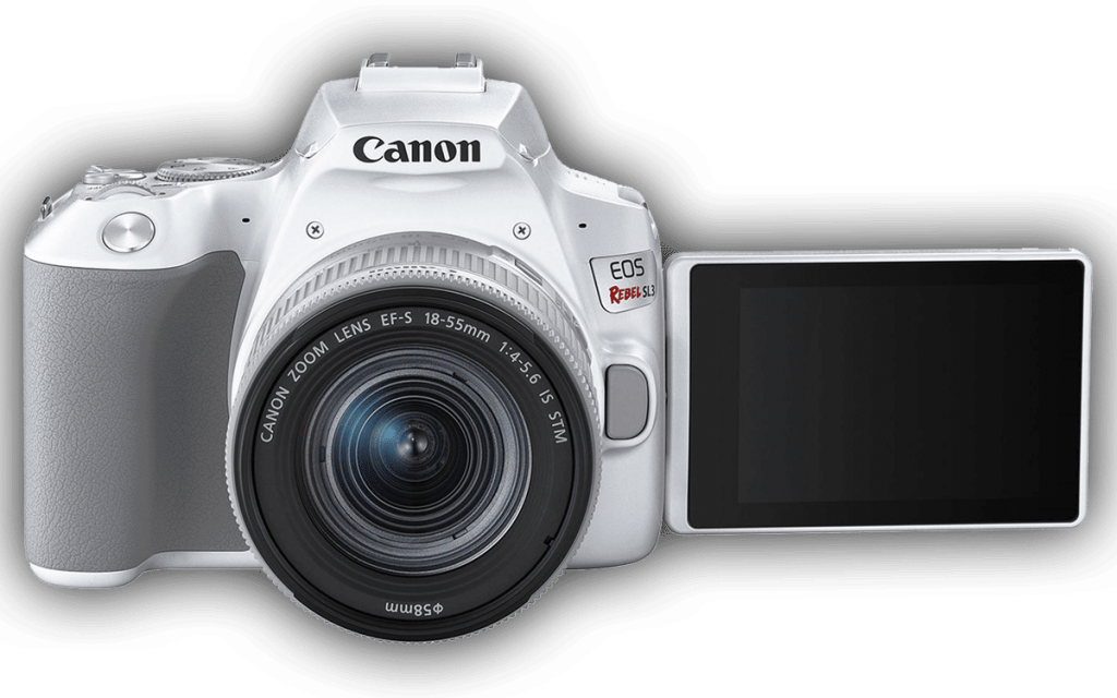 Зеркальная камера начального уровня Canon EOS 250D (Rebel SL3) – с открытым экраном Зеркальная камера начального уровня Canon EOS 250D (Rebel SL3) – с открытым экраном