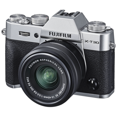 Фотоаппарат FUJIFILM X-T30 с объективом 15-45 мм png Фотоаппарат FUJIFILM X-T30 с объективом 15-45 мм png
