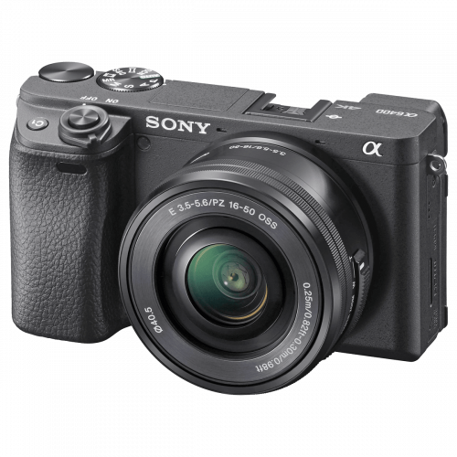 Фотоаппарат Sony Alpha a6400 с объективом 16-50 мм png