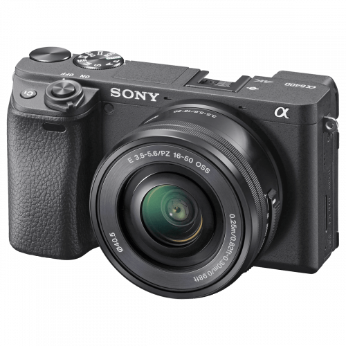 Фотоаппарат Sony Alpha a6400 с объективом 16-50 мм png Фотоаппарат Sony Alpha a6400 с объективом 16-50 мм png